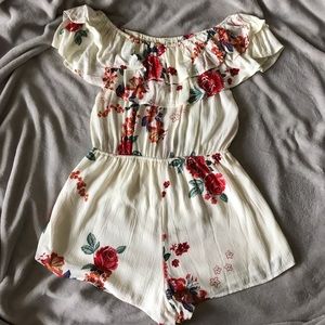 Flowy floral romper